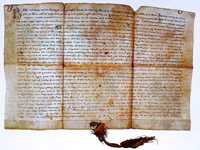 Bula kralja Bele IV, orginalna isprava od 16. 08. 1253. g., Državni hržavni arhiv, Zagreb